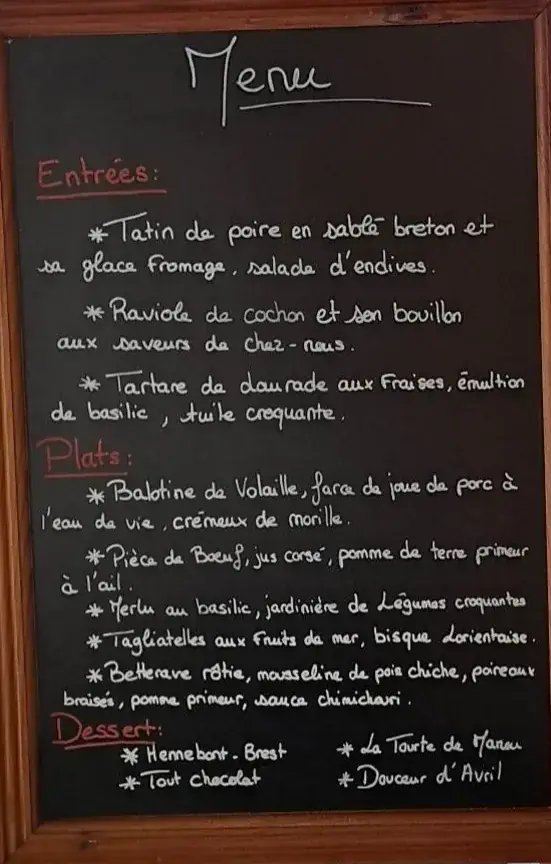 Menü_Le Chat Botté_Hennebont_Bild_3