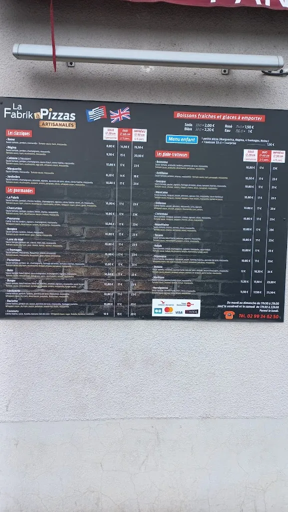Menu_La Fabrik à Pizzas Artisanales GUIPRY_Guipry-Messac_image_1
