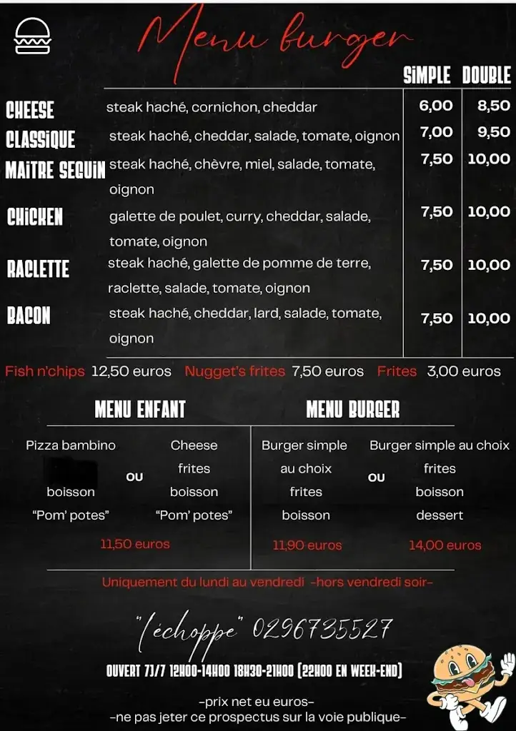 Menu_L'Echoppe PIZZERIA_Hénon_image_1