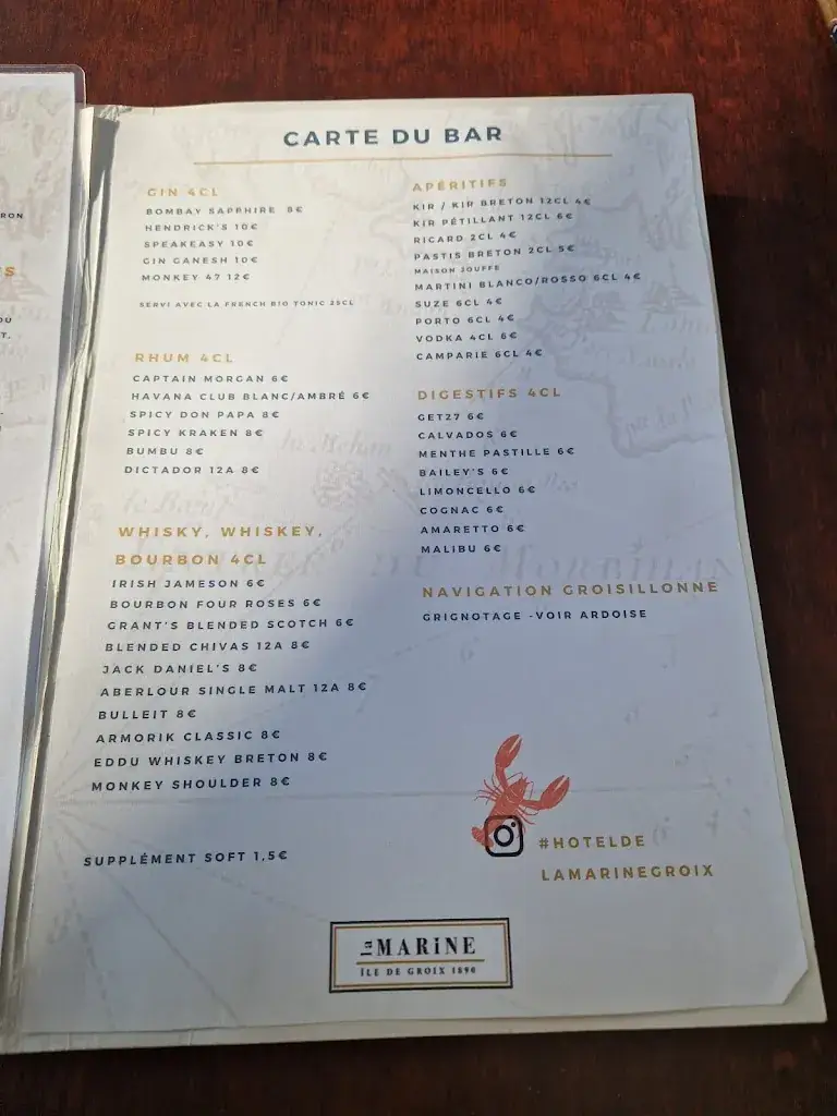 Menu_Restaurant la Marine groix_Groix_image_3