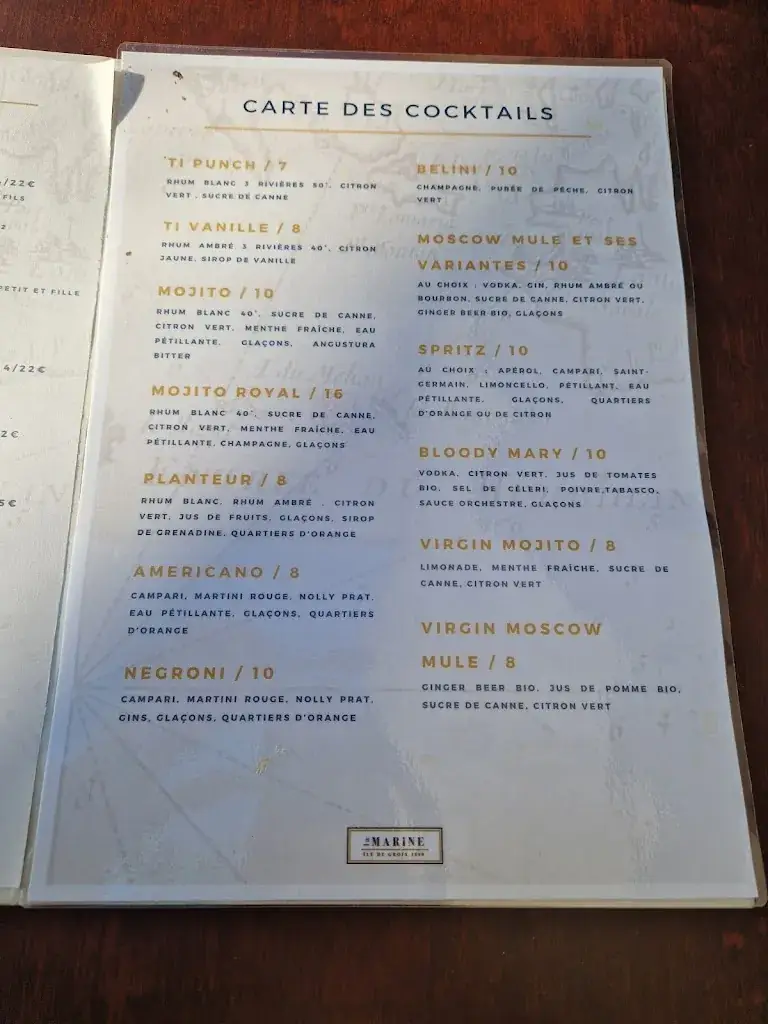 Menu_Restaurant la Marine groix_Groix_image_4