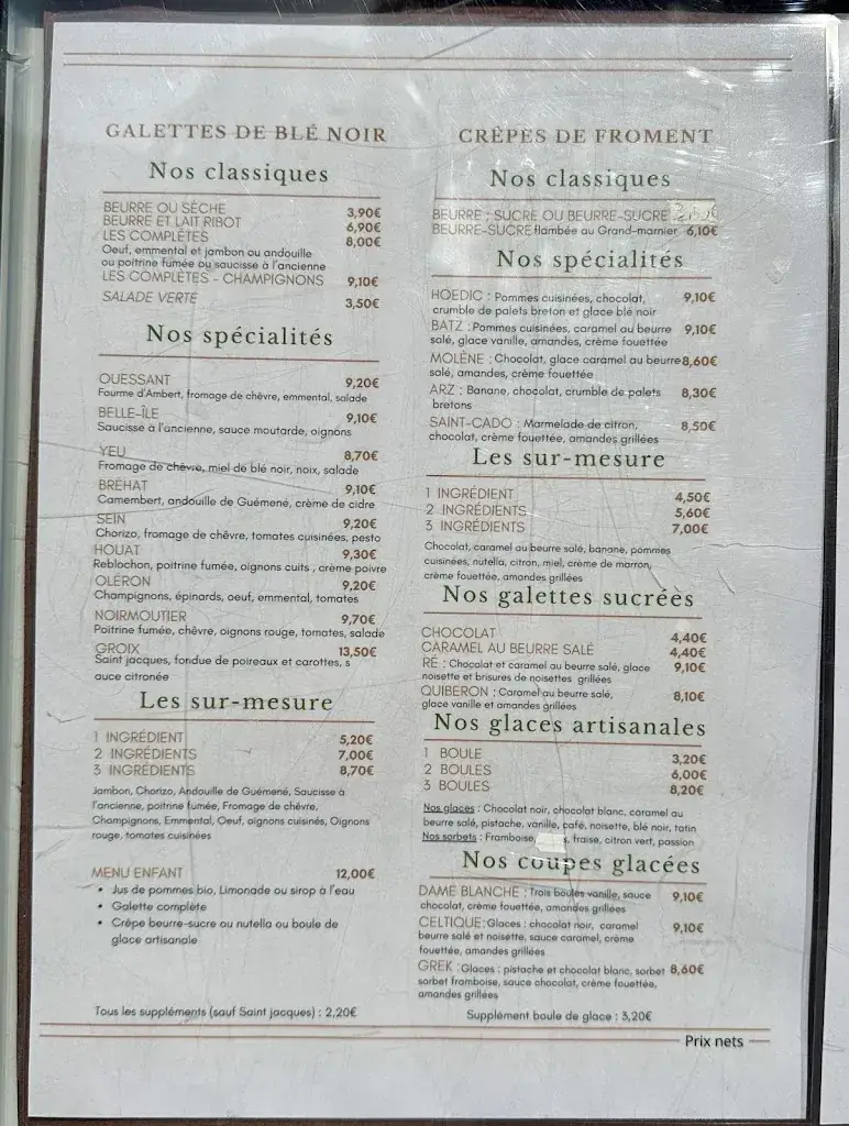 Menu_Crêperie des Îles_Groix_immagine_1