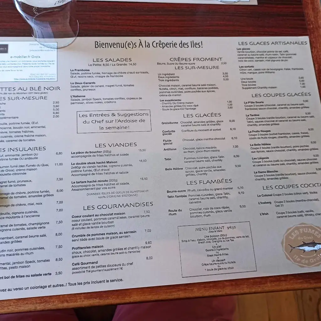 Menu_Crêperie des Îles_Groix_immagine_3