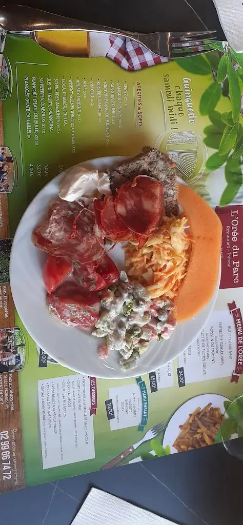 Menu_L'orée Du Parc - Restaurant Becherel_Bécherel_image_9