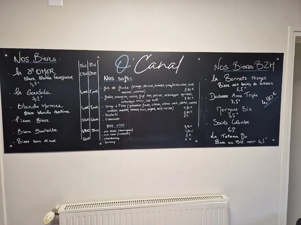 Menu_O'Canal - Bar Restaurant Guinguette_Hédé-Bazouges_image_1