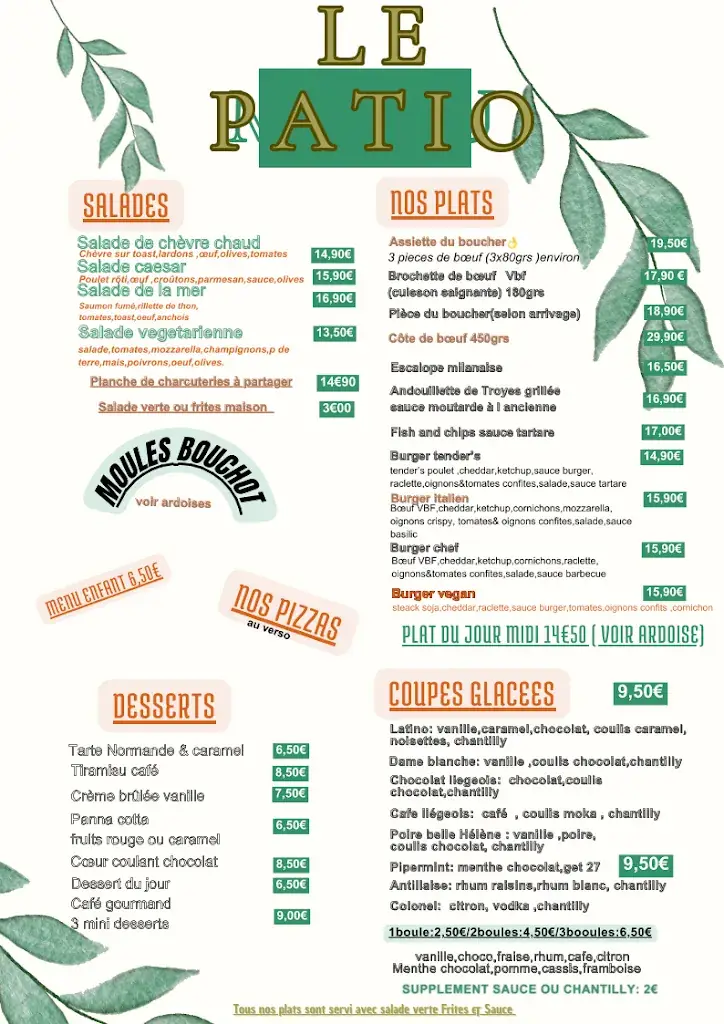 Menu_Restaurants Le Patio - Restaurant & Pizza - Jugon-les-Lacs_Jugon-les-Lacs_image_2