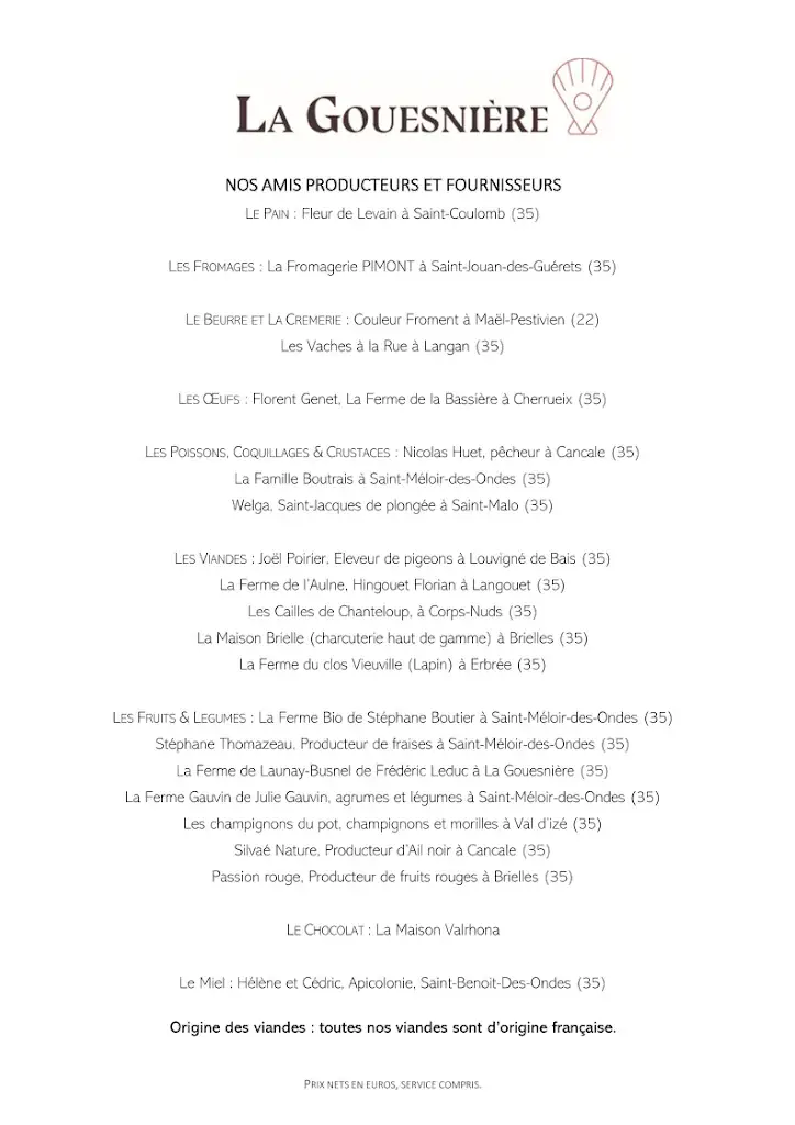 Menu_Restaurant La Gouesnière_Saint-Méloir-des-Ondes_image_1
