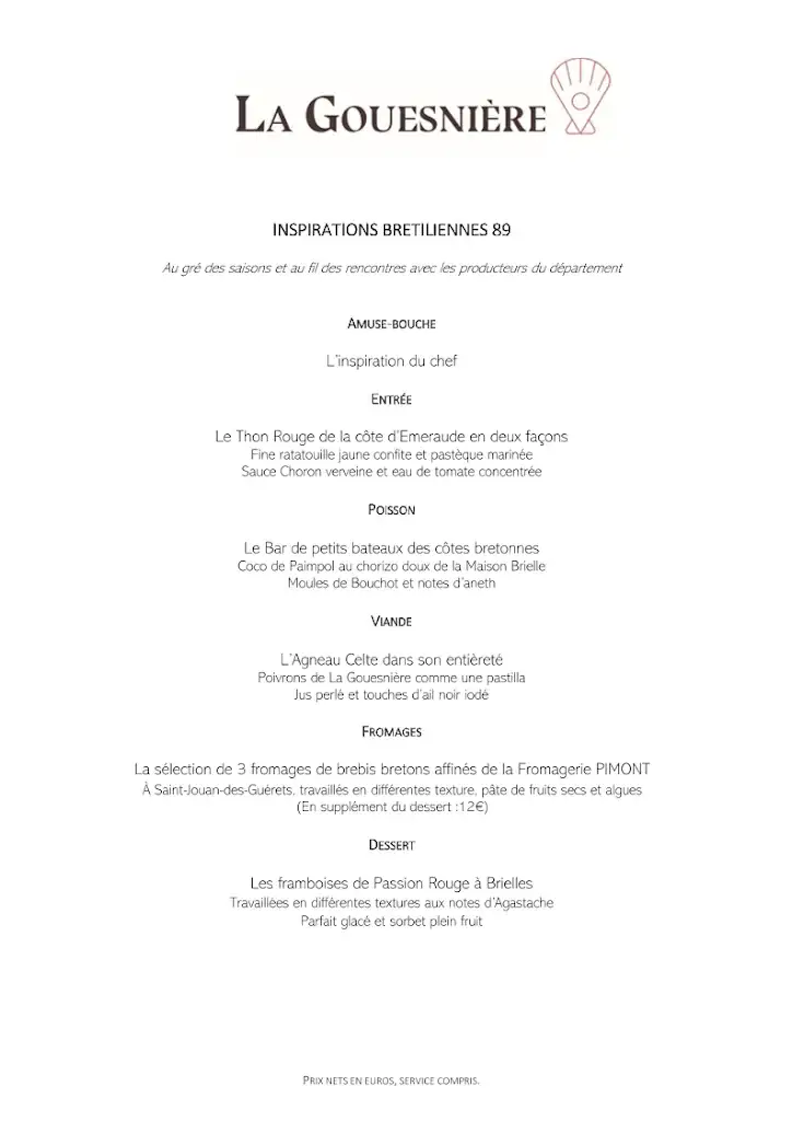 Menu_Restaurant La Gouesnière_Saint-Méloir-des-Ondes_image_2
