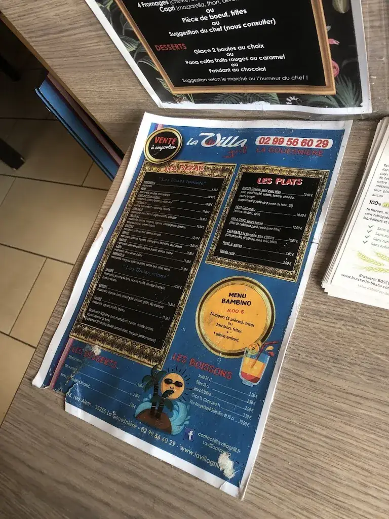 Menü_La Villa Grill/Pizzeria_Gouesnière_Bild_4