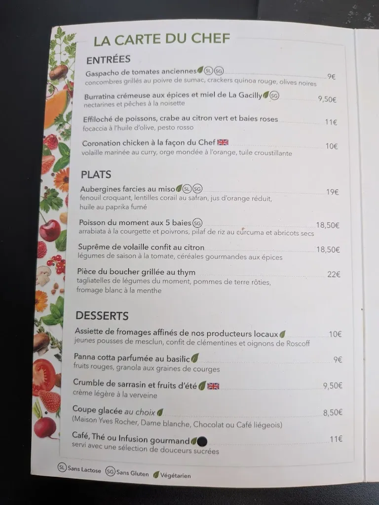 Menu_Restaurant Le Végétarium_Gacilly_image_1