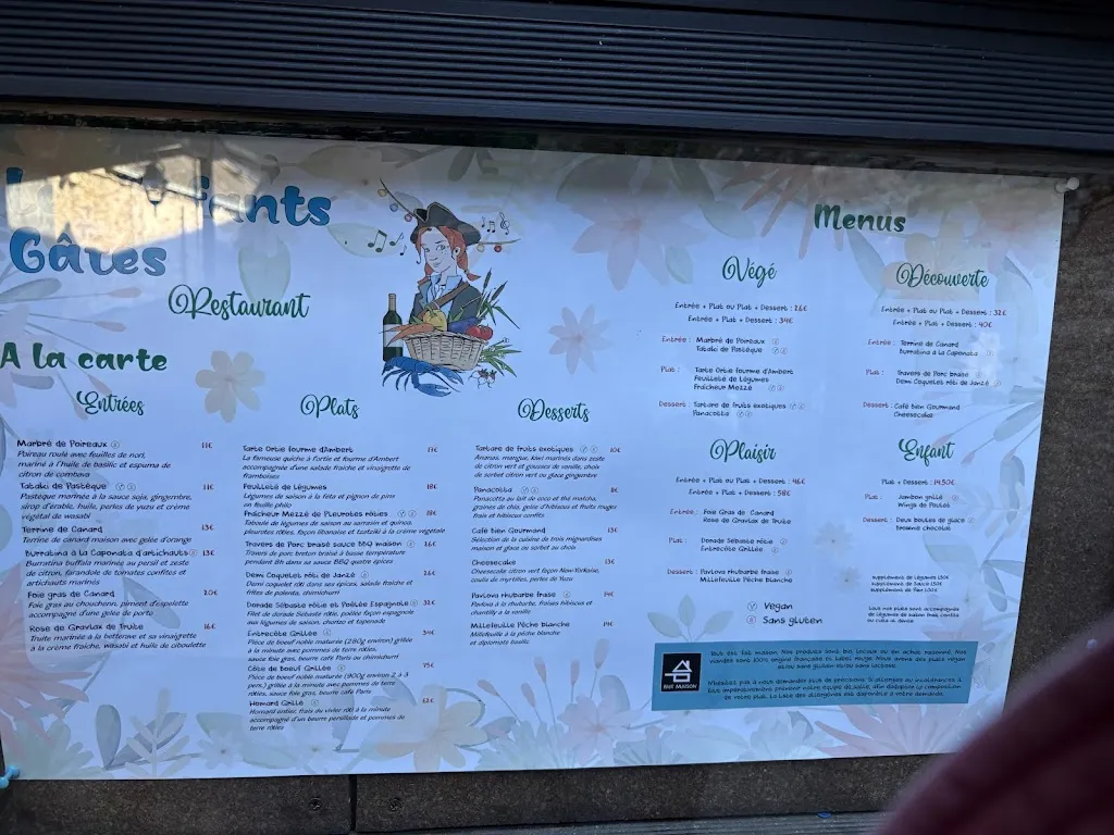 Menu_Restaurant Les Enfants Gâtés_Gacilly_image_1
