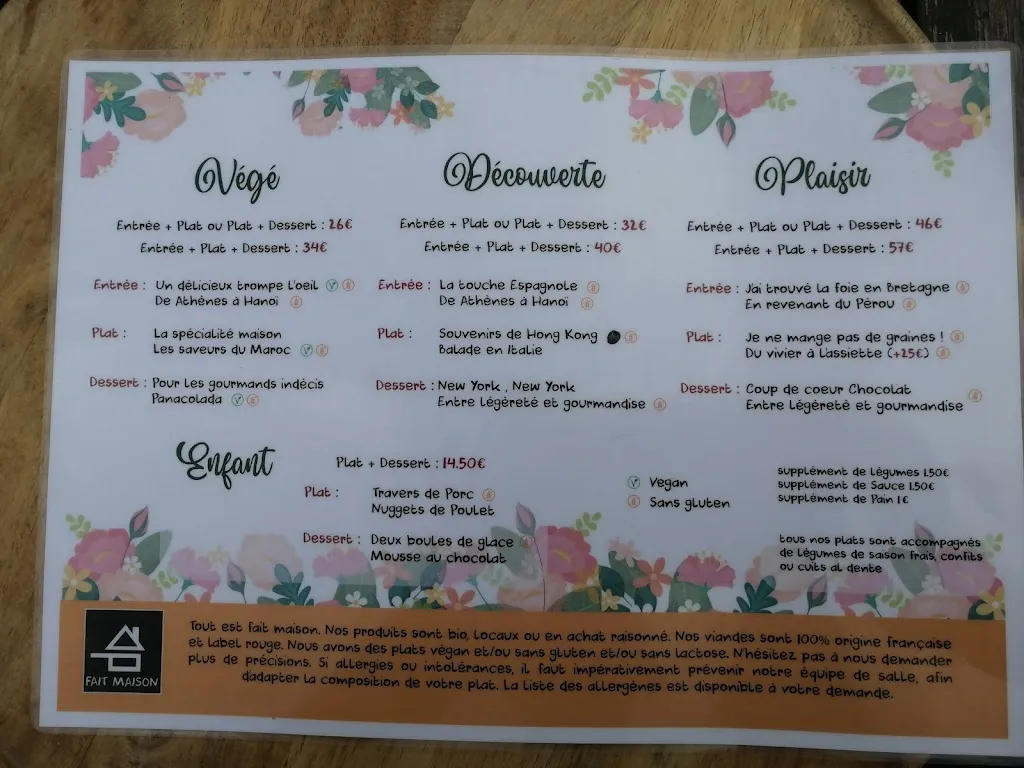 Menu_Restaurant Les Enfants Gâtés_Gacilly_image_4