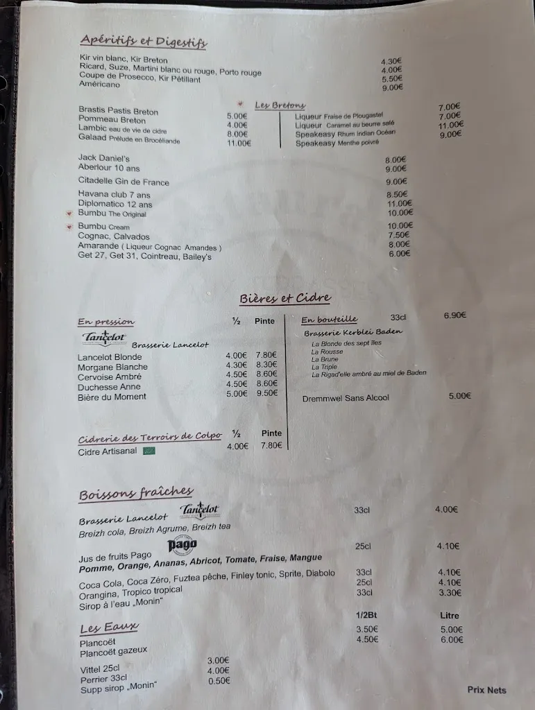 Menu_Aux Terrasses De La Plage_Trinité-sur-Mer_image_2