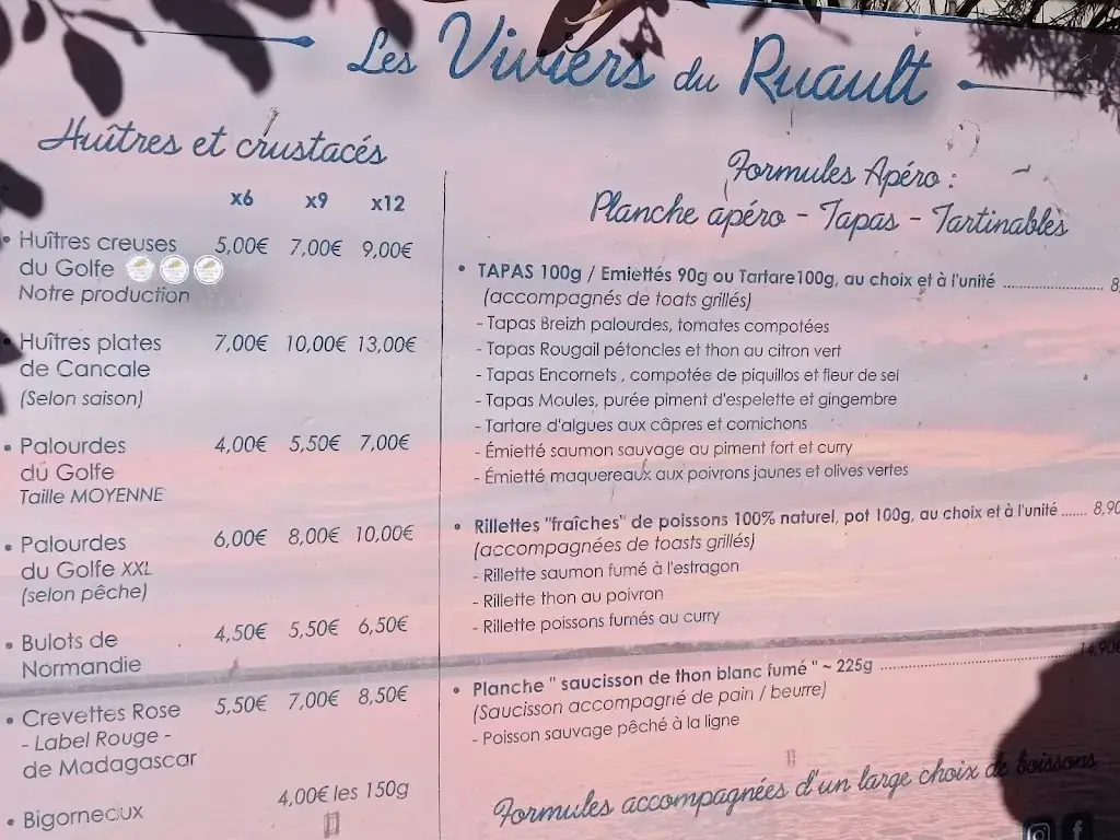 Menu_Les Viviers Du Ruault_Sarzeau_image_4
