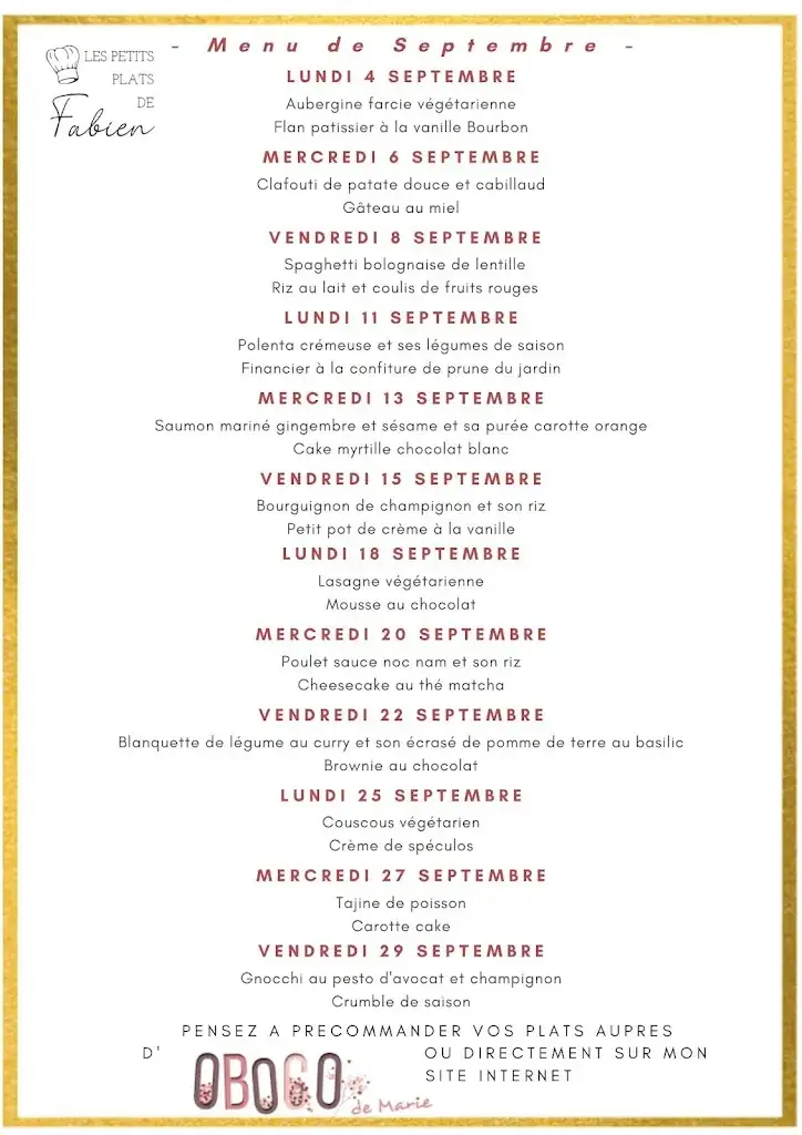 Menu_Les petits plats de Fabien_Laillé_image_1