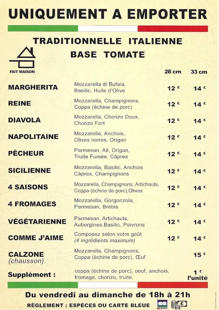 Menü_PIZZA CAPO_Bellerive-sur-Allier_Bild_1