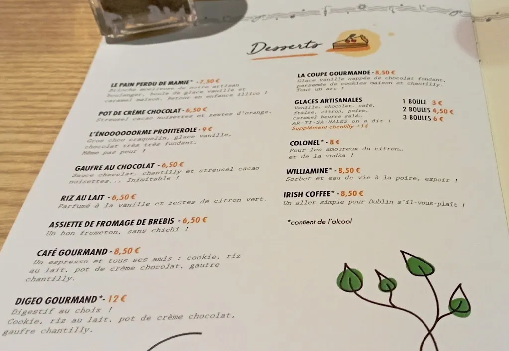 Menu_La Côte & l'Arête Brest_Brest_image_4