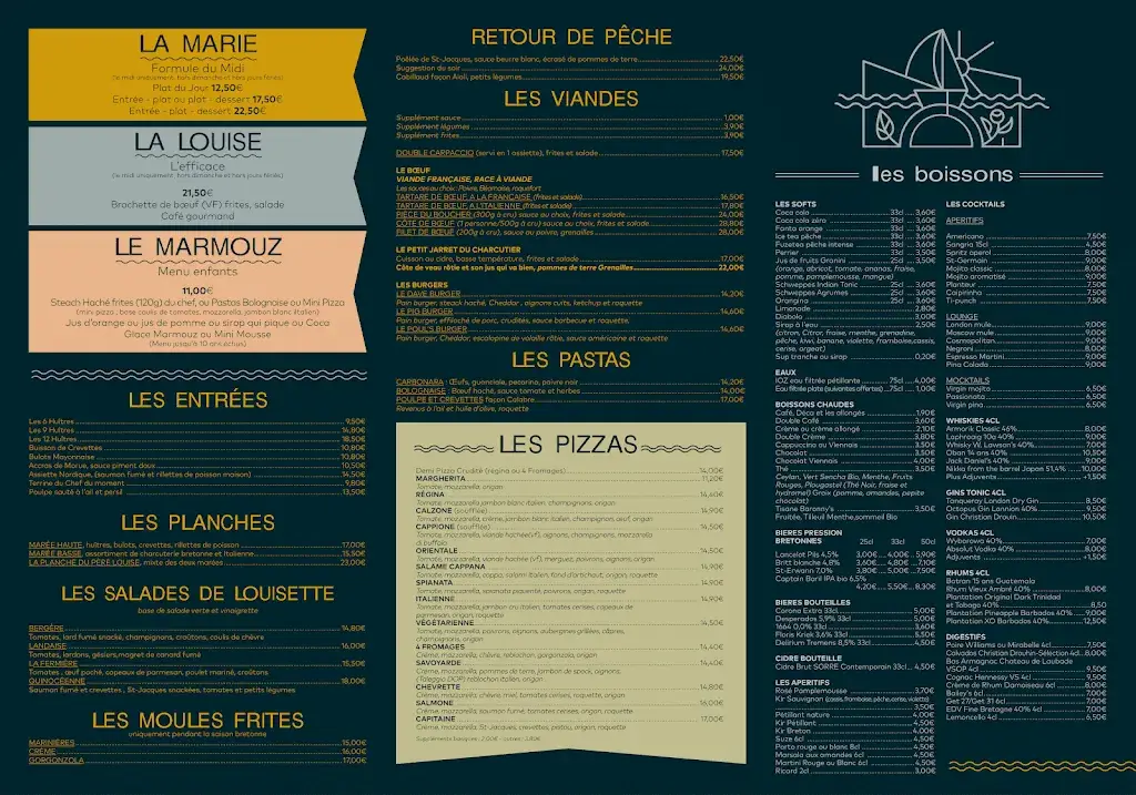 Menu_Le Marie Louise_Brest_image_1