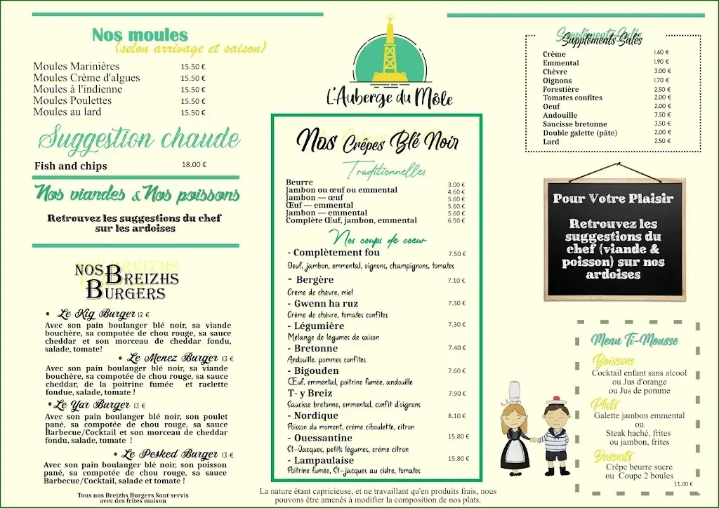 Menu_The Môle_Lampaul-Plouarzel_image_2