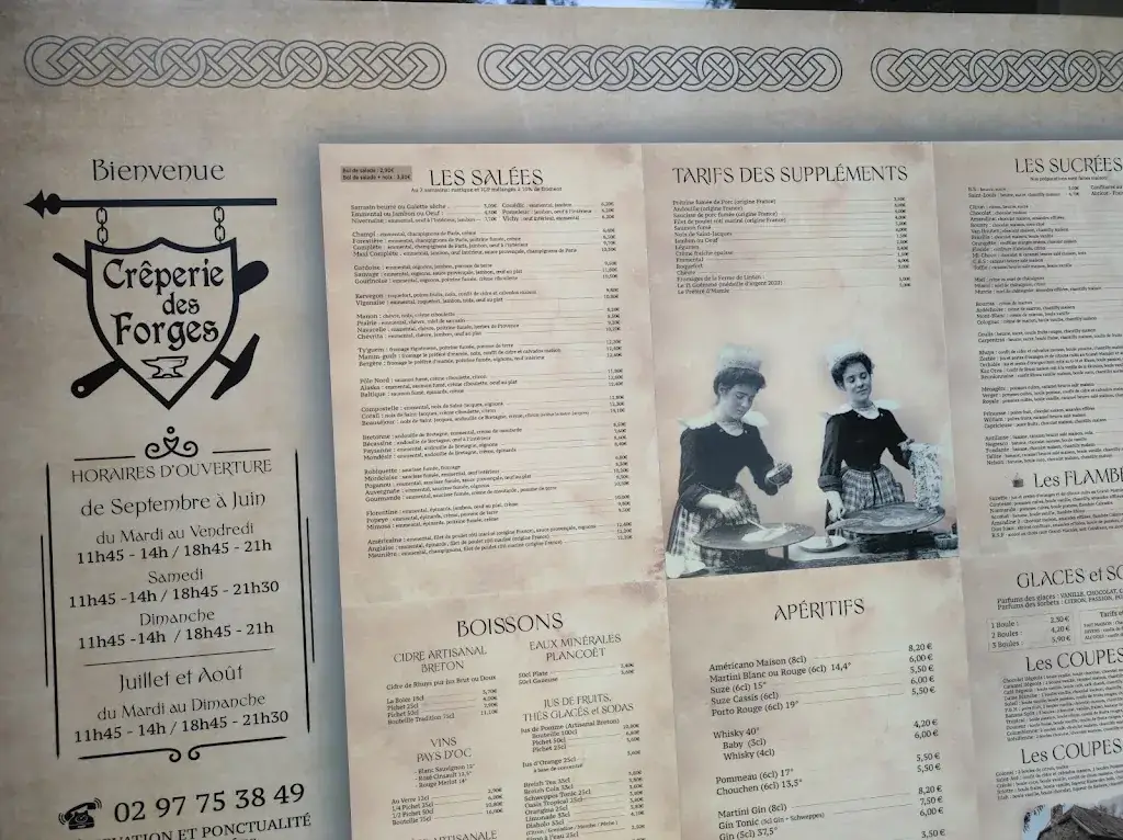Menu_Crêperie Des Forges_Lanouée_immagine_1