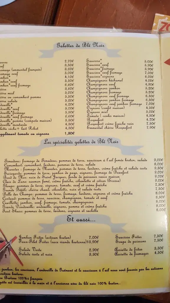 Menu_Crêperie Des Forges_Lanouée_immagine_3