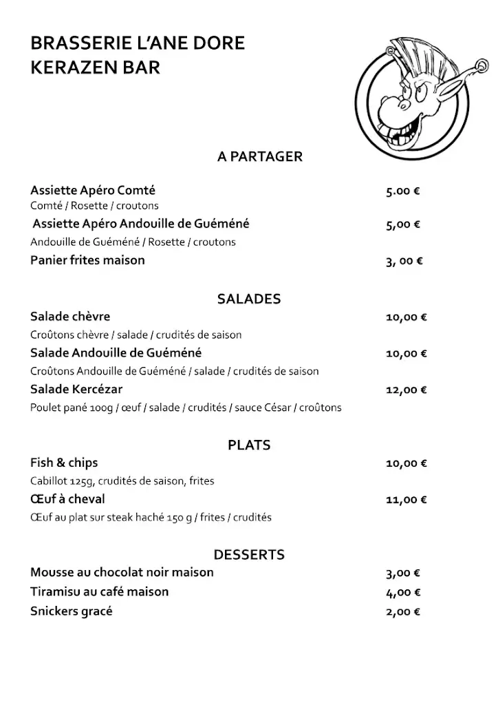 Menu_brasserie artisanale l'âne doré / kerazen bar_Languidic_image_2