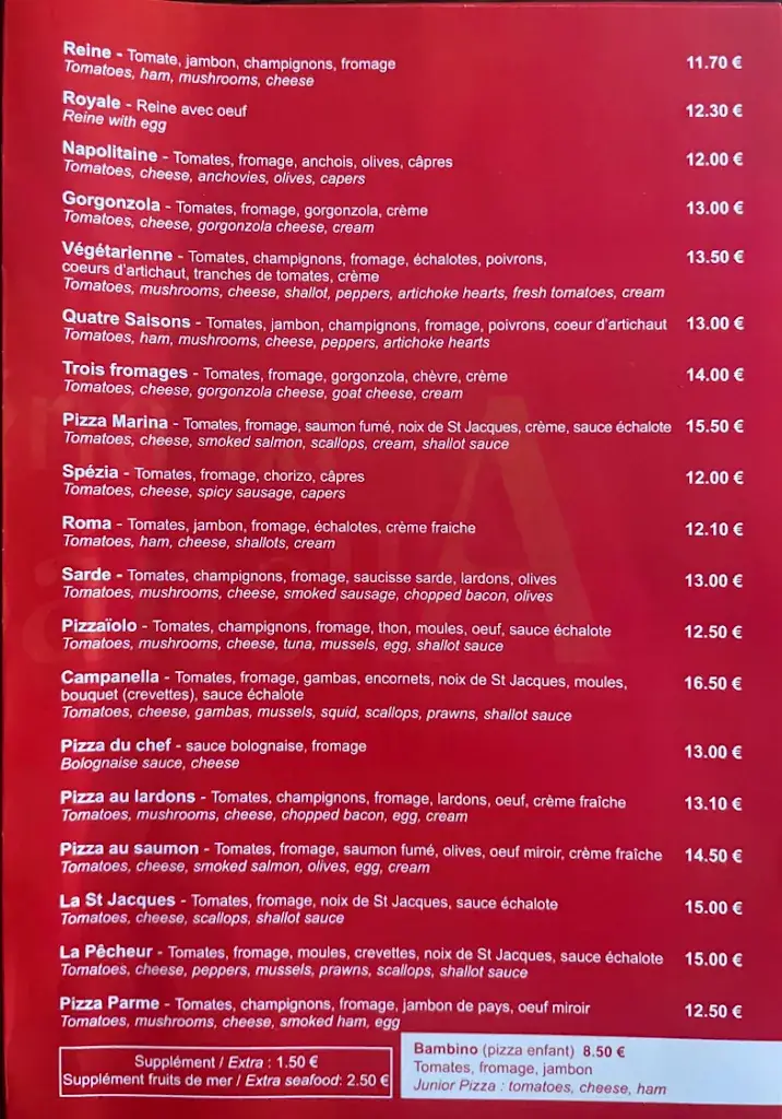 Menu_Pizzeria La Campanella_Languidic_image_1