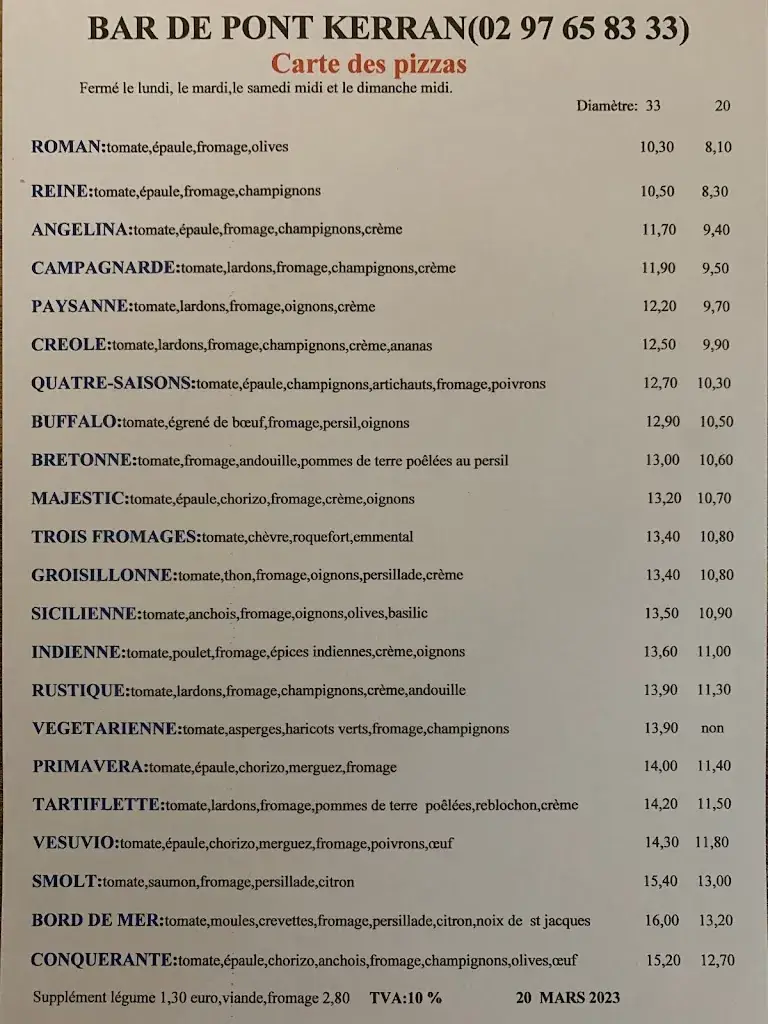 Menu_Bar de Pont Kerran_Languidic_image_1