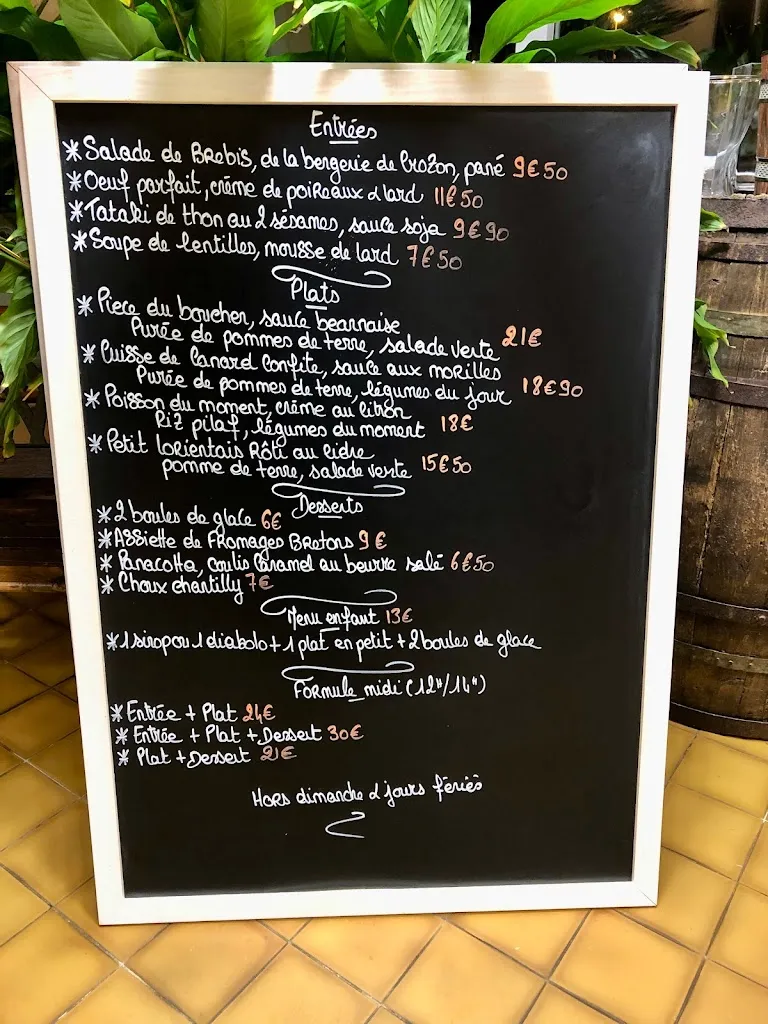 Menu_Restaurant du Bout du Monde_Lanvéoc_image_1