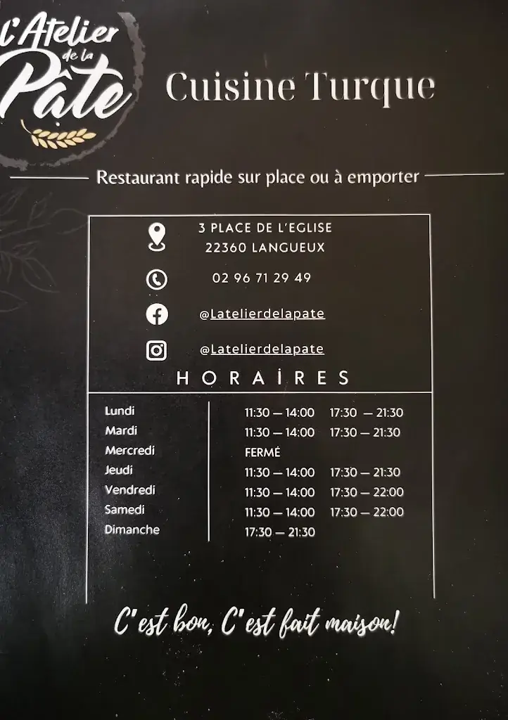 Menu_L'ATELIER DE LA PATE_Langueux_immagine_3