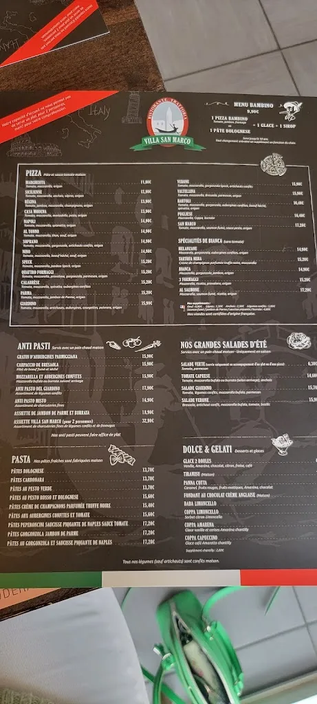 Menu_LA VILLA SAN MARCO_Langueux_image_1
