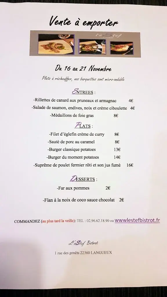 Menu_L'estef Bistrot_Langueux_image_3