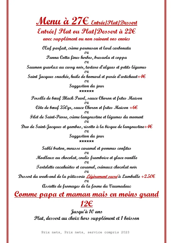 Menü_Restaurant Entre Nous_Lamballe_Bild_3