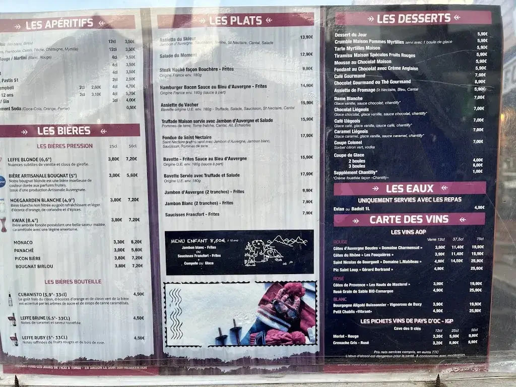 Menu_Le Bessard Brasserie_Besse-et-Saint-Anastaise_image_1
