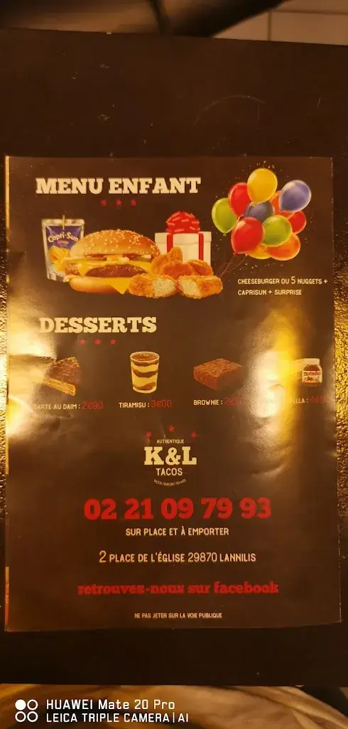 Menü_K&L Tacos Lannilis_Lannilis_Bild_4