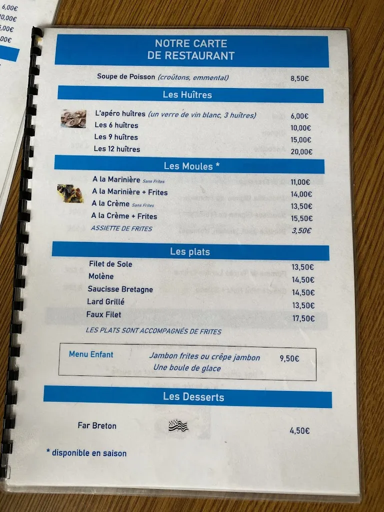 Menu_Ty Billig Ar Mor Creperie et Restaurant_Landéda_immagine_2