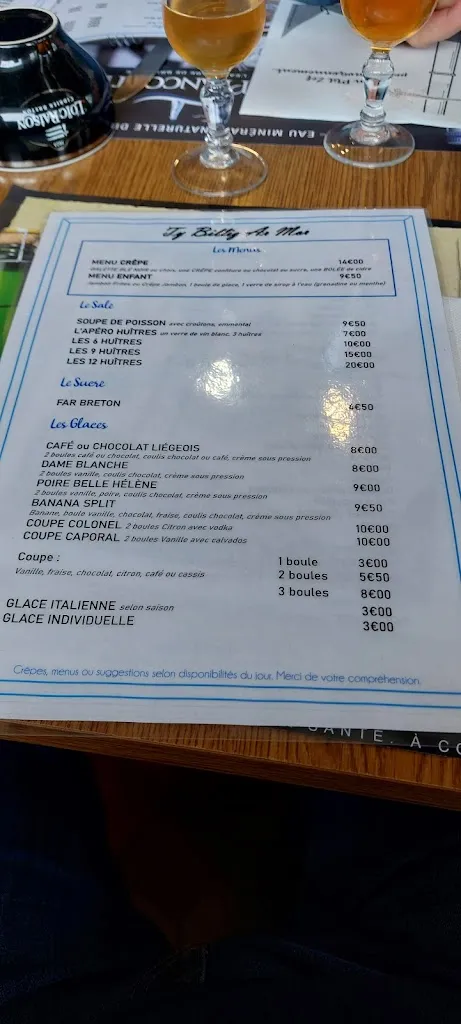 Menu_Ty Billig Ar Mor Creperie et Restaurant_Landéda_immagine_3