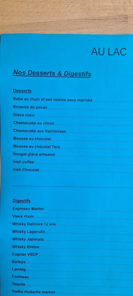 Menu_Au lac du Drennec restaurant_Commana_image_2