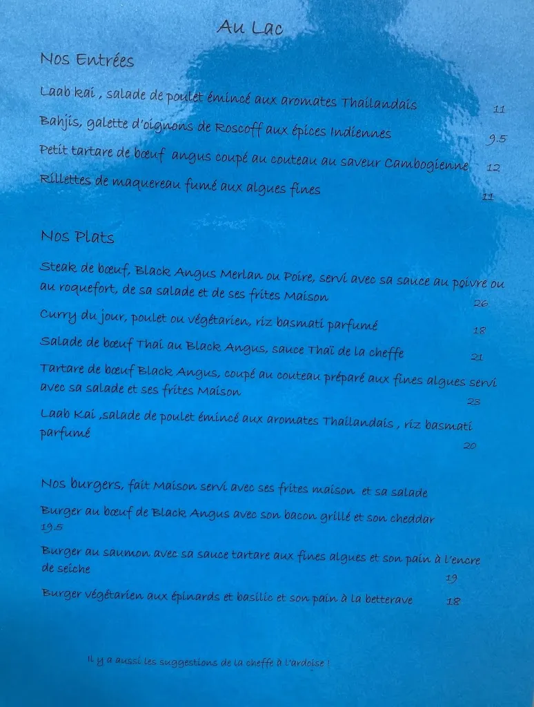 Menu_Au lac du Drennec restaurant_Commana_image_4