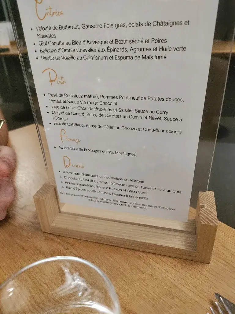 Menu_Restaurant @ Mildiss_Besse-et-Saint-Anastaise_image_1