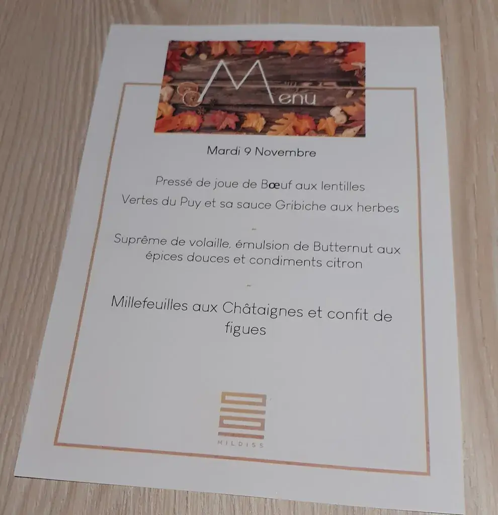 Menu_Restaurant @ Mildiss_Besse-et-Saint-Anastaise_image_3