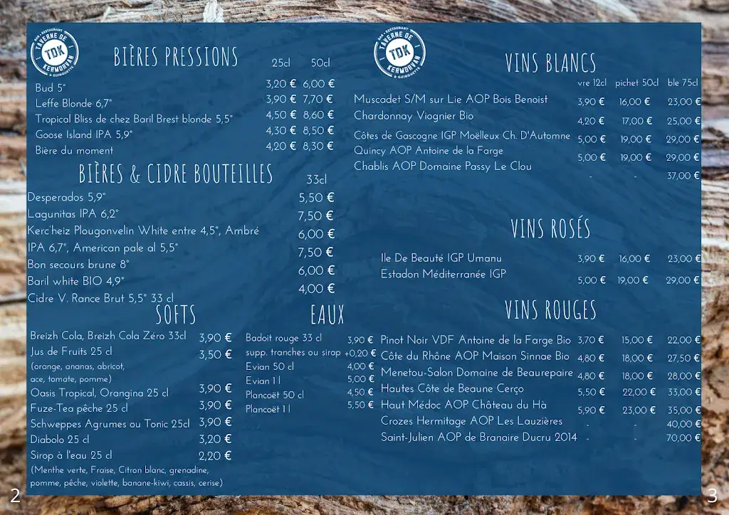 Menu_Taverne de Kermorvan_Conquet_image_3