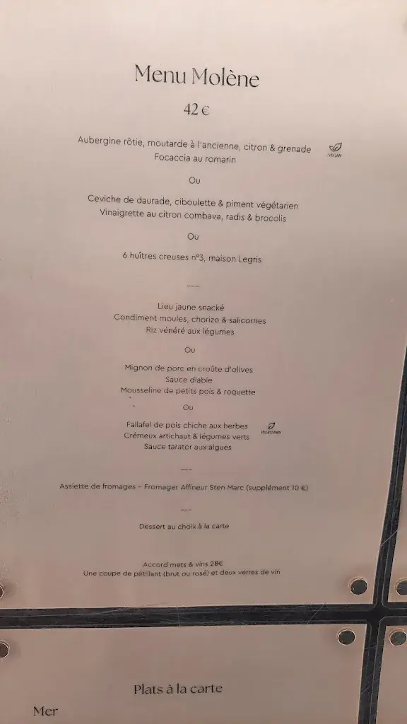 Menu_Restaurant La Corniche_Conquet_image_1