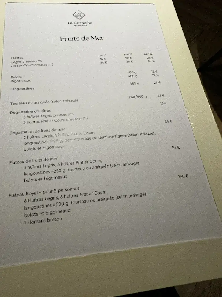 Menu_Restaurant La Corniche_Conquet_image_2