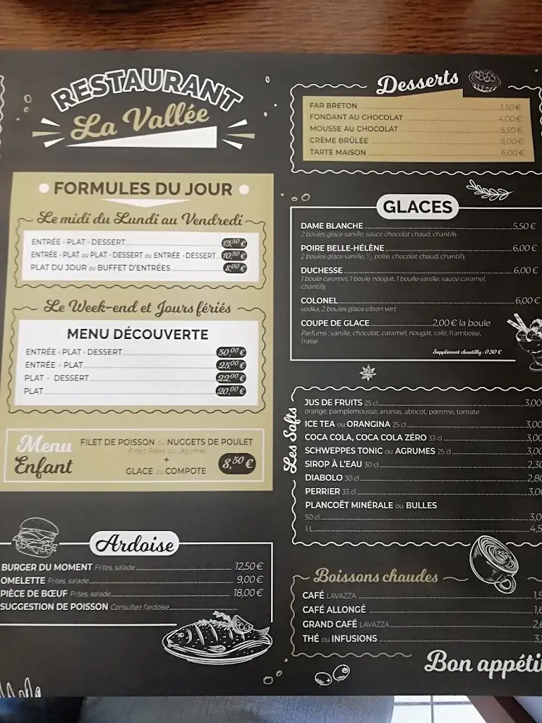 Menu_Restaurant de la Vallée_Quintin_immagine_3