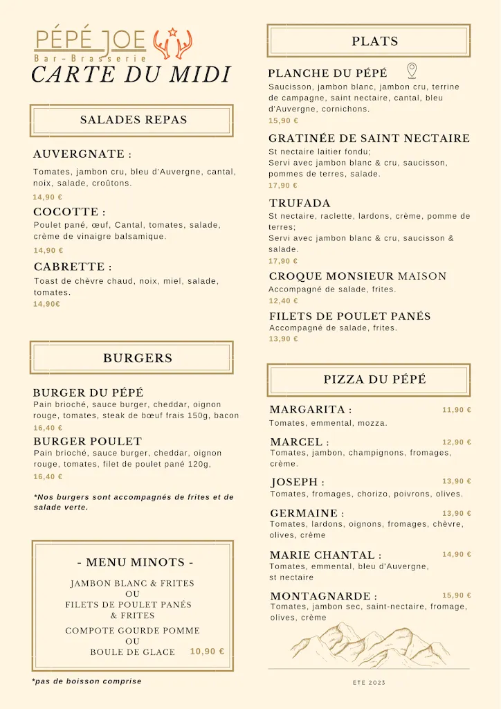 Menu_Pépé Joe_Besse-et-Saint-Anastaise_image_1