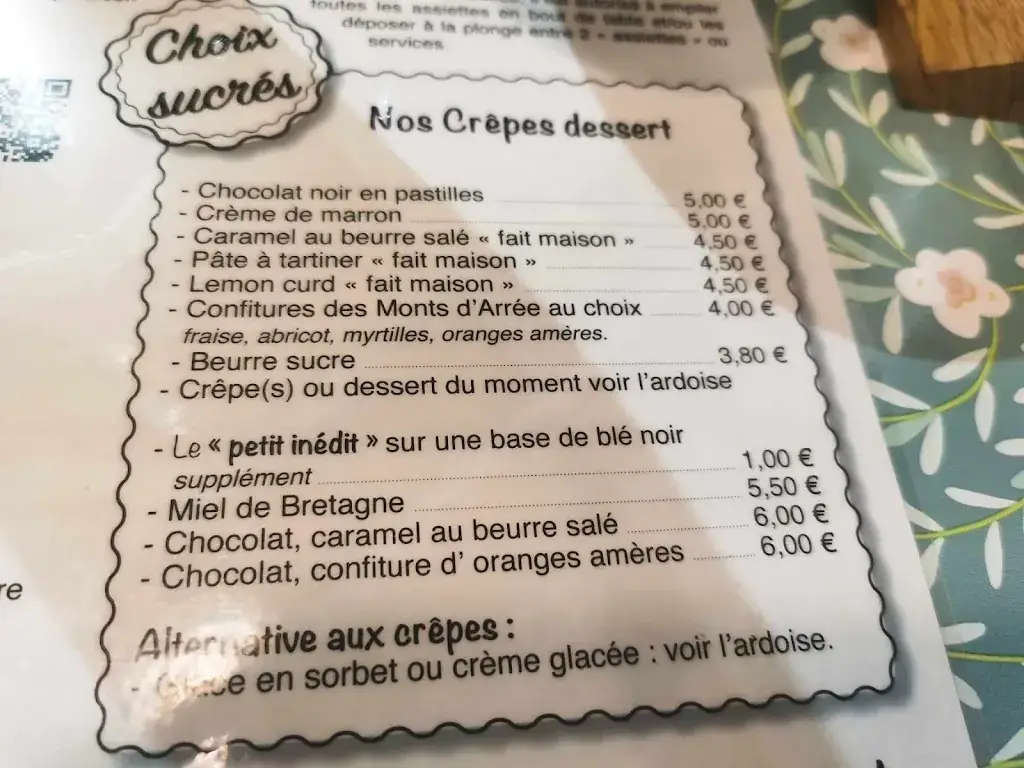 Menü_CREPERIE TY-ANN Chez Roger_Quintin_Bild_4