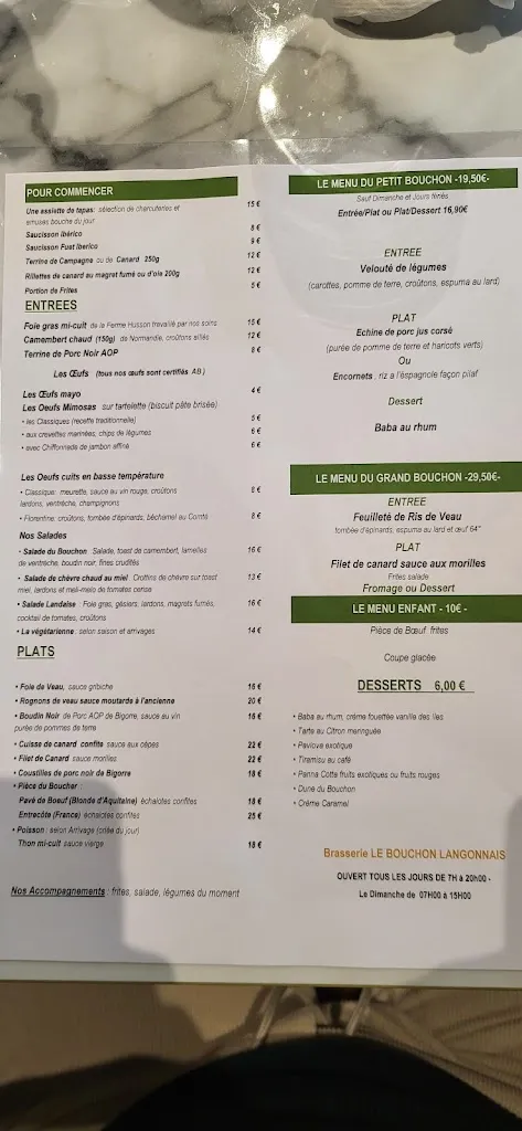 Menu_Le Bouchon Langonnais_Langon_immagine_3