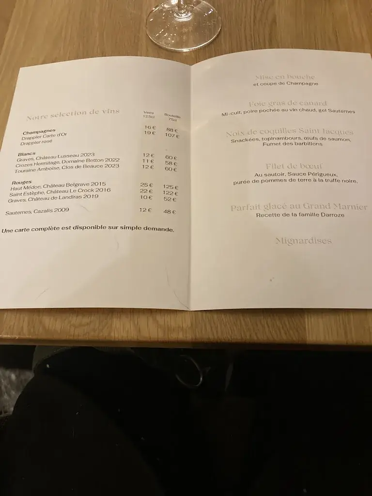 Menu_La Table de la Maison Darroze_Langon_image_1