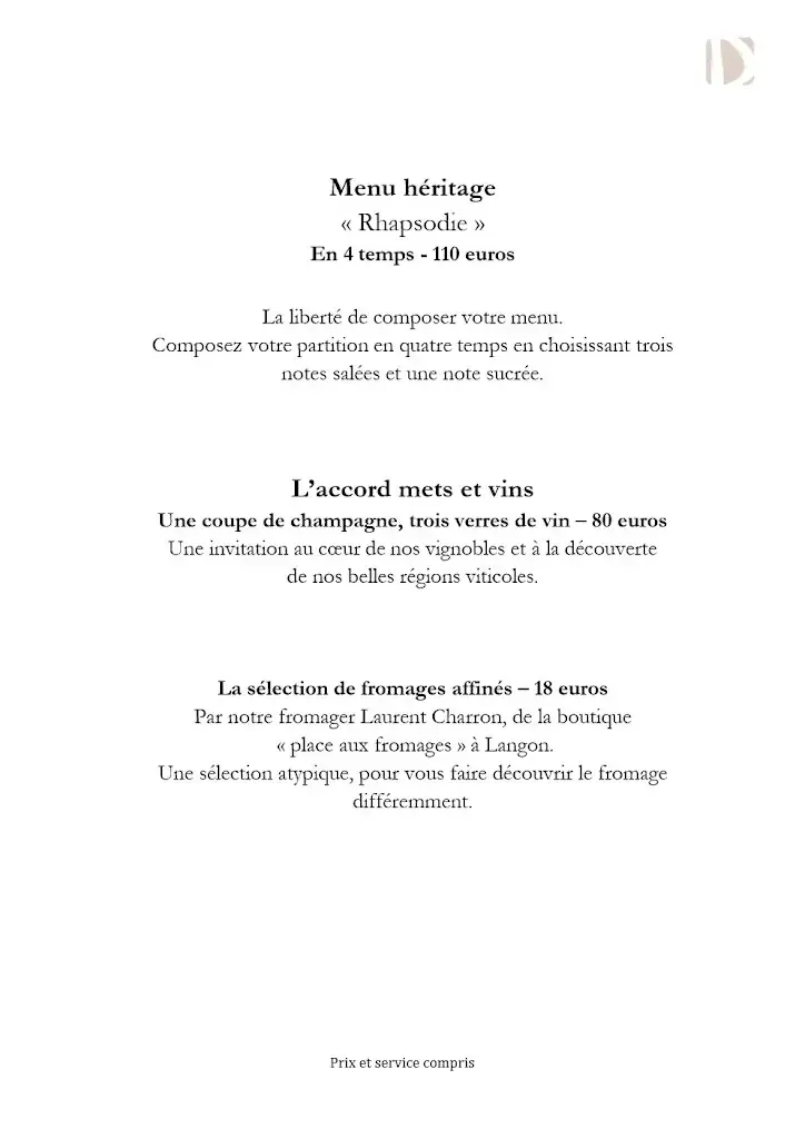 Menu_La Table de la Maison Darroze_Langon_image_2